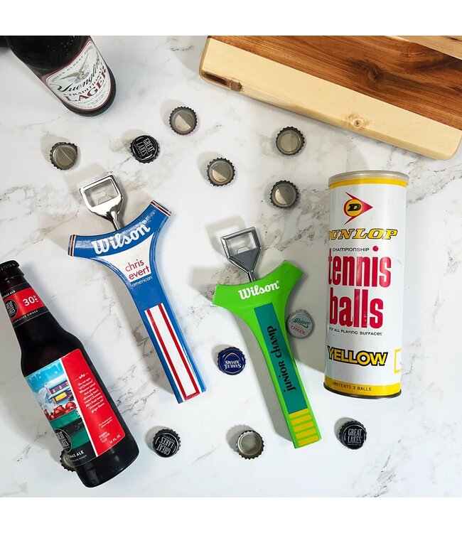 Racquet Inc. Antique Wooden Tennis Racquet Beer Bottle Opener Neck