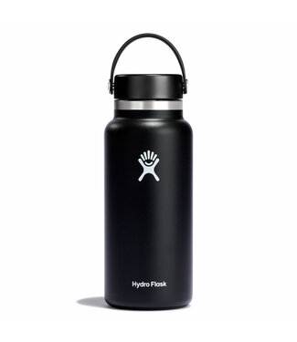 Hydro Flask 32 oz Wide Mouth Flex Cap Black