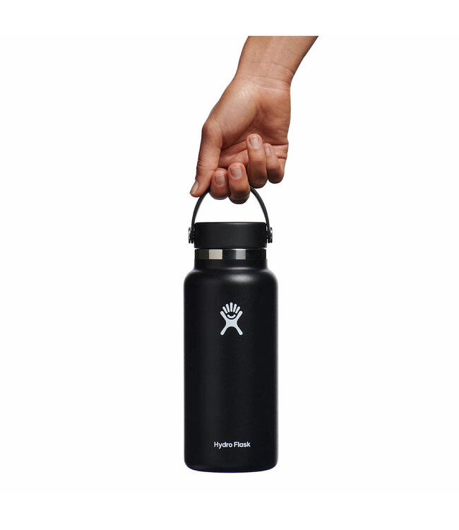 Hydro Flask 32 oz Wide Mouth Flex Cap Black