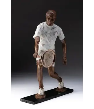 Jernster Art Resin Sculpture Male Tennis