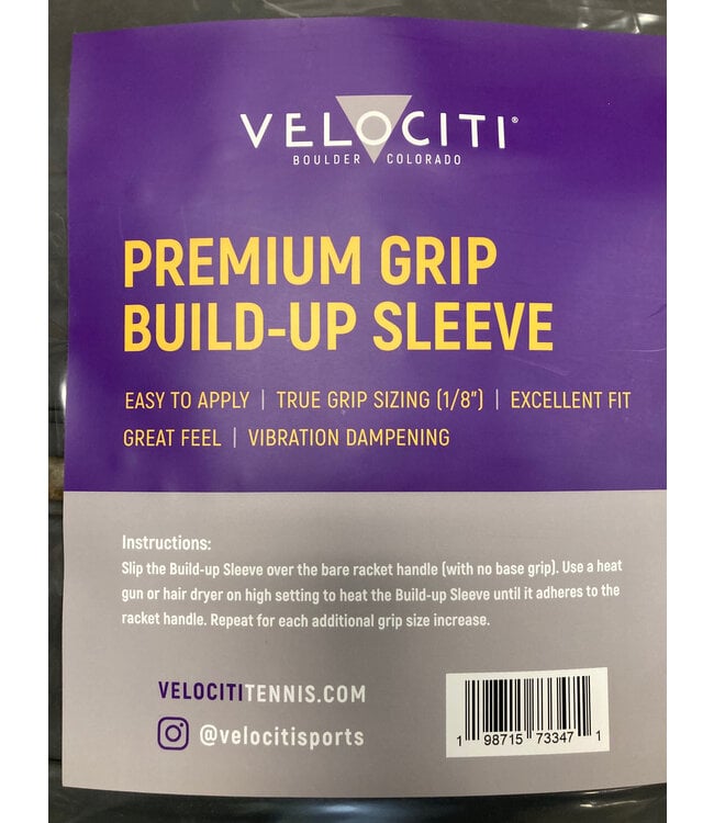 Velociti Premium Grip Build Up Sleeve 9.5" 12 Pack