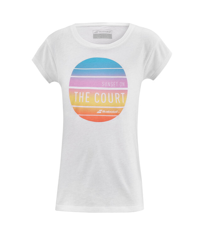 Babolat Exercise Message Tee Girl's White