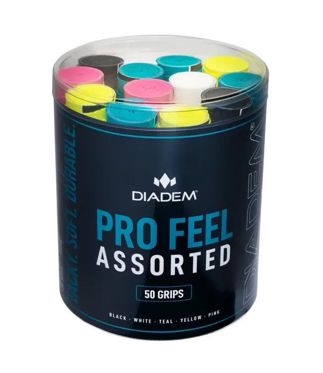 Diadem Diadem Pro Feel Overgrip 50 pc Bucket (Assorted)