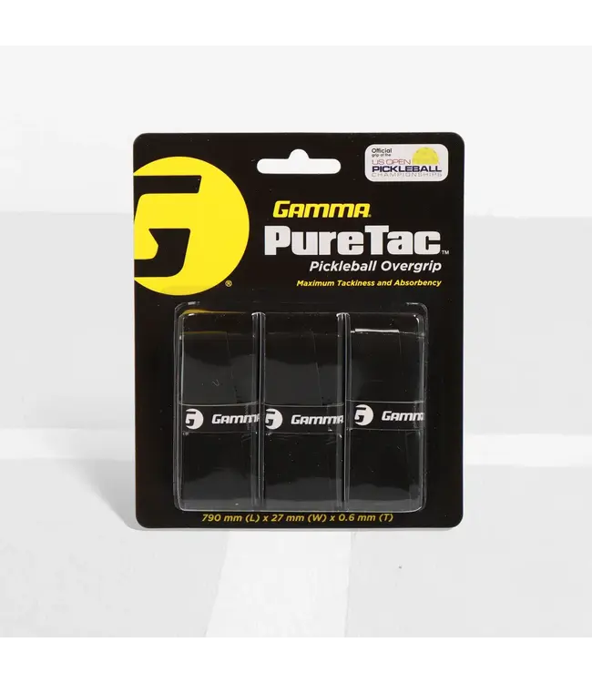 Gamma Pure Tac Pickleball Overgrip 3 pack