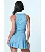 Lucky In Love Hip Fit Linen Stripe Tank W's