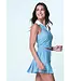 Lucky In Love Hip Fit Linen Stripe Tank W's