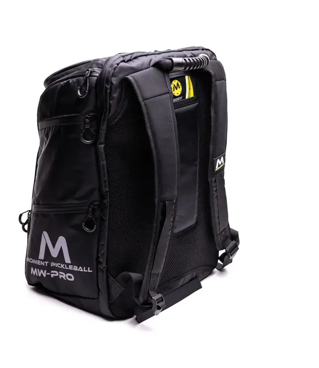 Moment Pickleball MW-Pro Travel Backpack Black w/ Yellow
