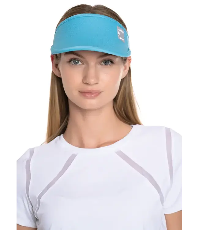 Lucky In Love Lucky Logo Stretch Visor Parrot