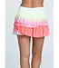 Lucky In Love Sunset Spin Pleated Scallop Skirt 13"