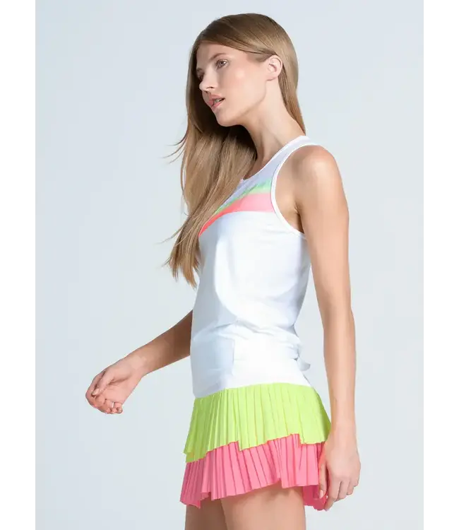 Lucky In Love Sunset Spin Tie Back Tank