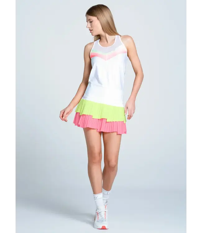 Lucky In Love Sunset Spin Tie Back Tank