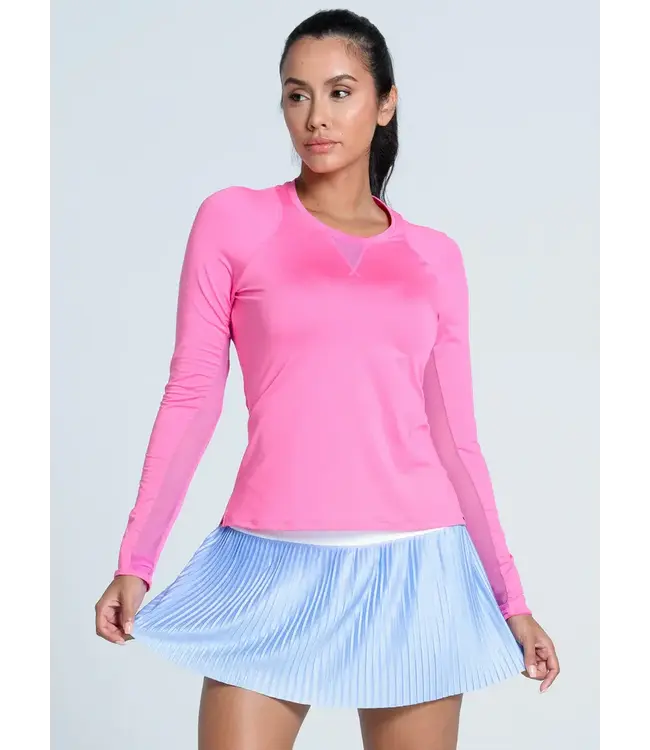 Lucky In Love Got The Blues Pleated Skirt Powder