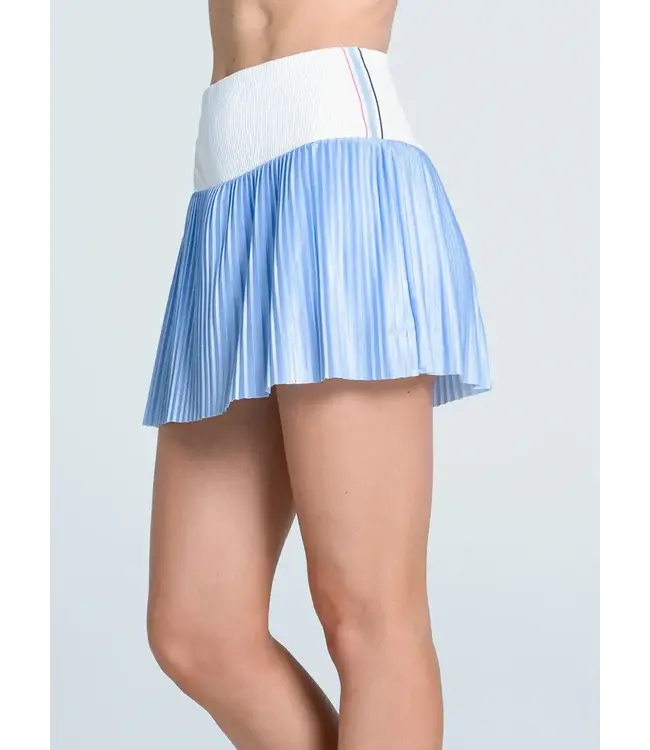 Lucky In Love Got The Blues Pleated Skirt Powder