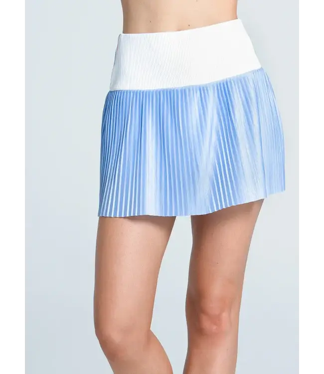 Lucky In Love Got The Blues Pleated Skirt Powder