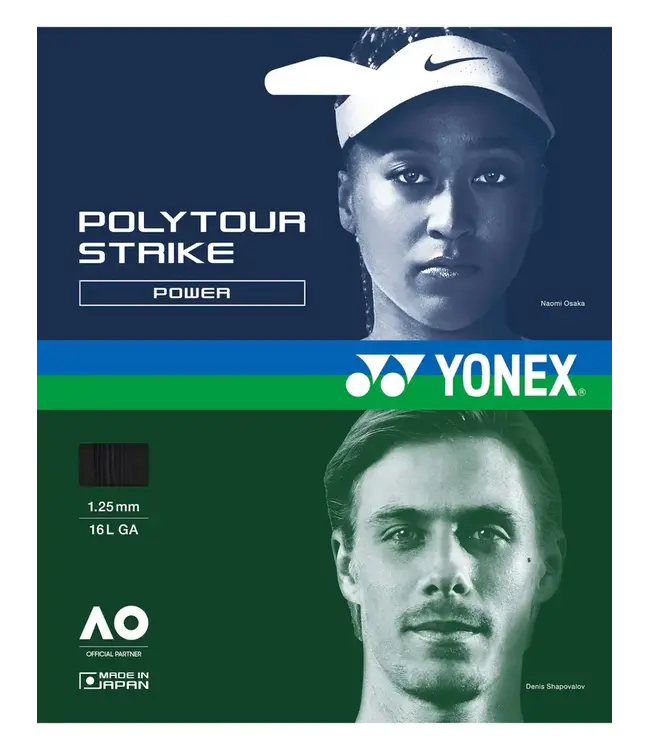 Yonex Poly Tour Strike Cool Black 1.25 16L