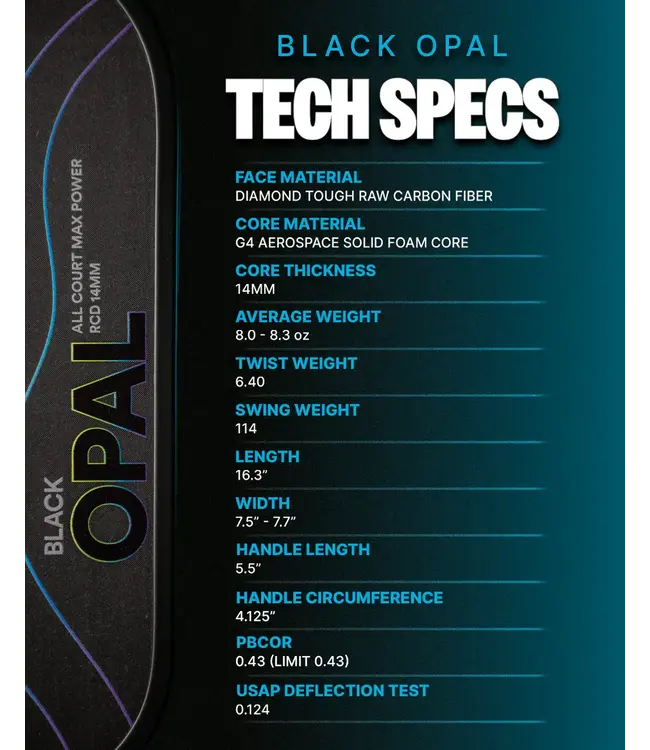 Six 6.0 Zero Black Opal 14mm