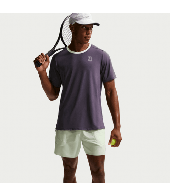 Nike NikeCourt Advantage Dri-FIT Top M's Dark Raisin/Volt Tint/White