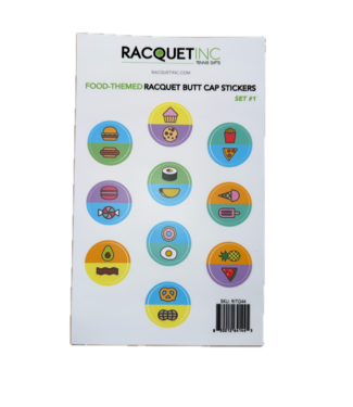Racquet Inc. Food-Themed Racquet Butt Cap Sticker (10pack)