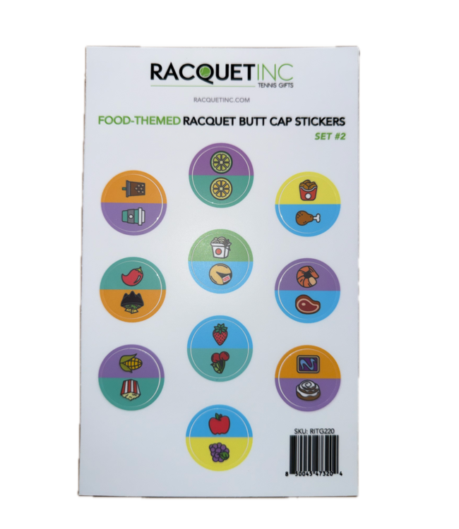 Racquet Inc. Food-Themed Racquet Butt Cap Sticker (10pack)