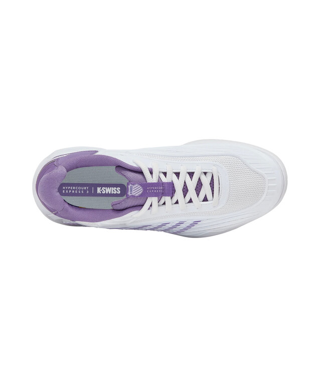 K-SWISS Hypercourt Express 3 W's White/Purple Haze/Lunar Rock