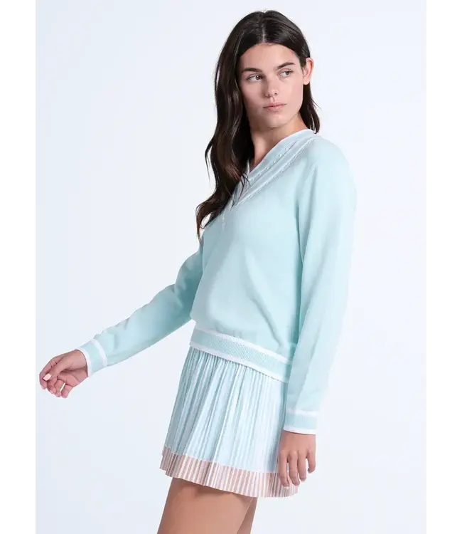 Lucky In Love Victory V-Neck Sweater