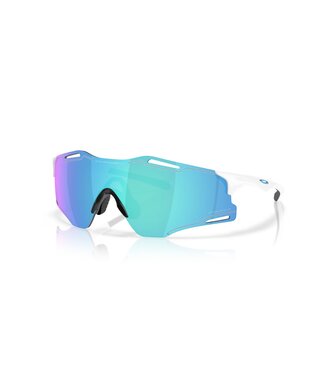 Oakley Cybr Zero Polished White w/ Prizm Sapphire