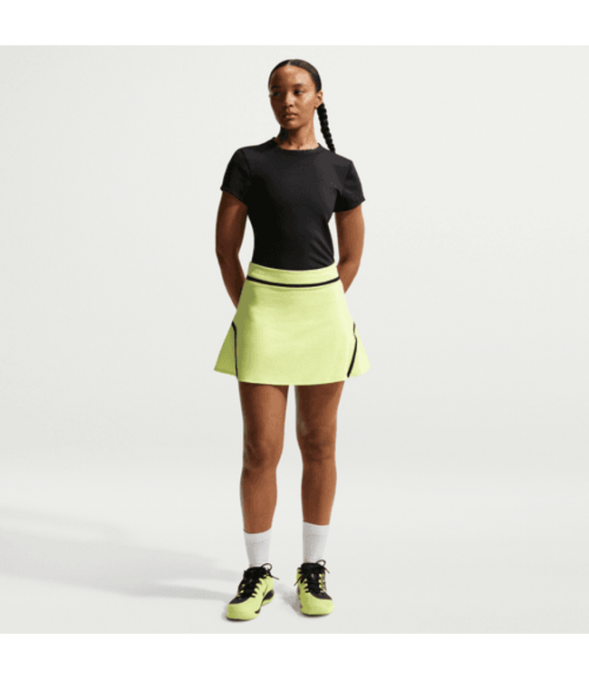 Nike NikeCourt Advantage Dri-FIT High-Waisted Skirt Lemon Twist/Black W's