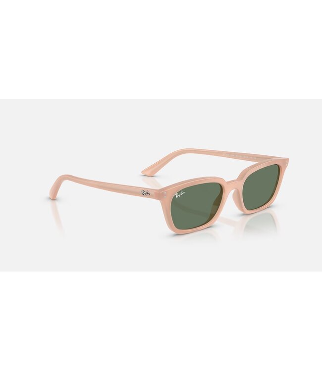 Rayban Zaya Cloudy Natural Pink w/Dark Green
