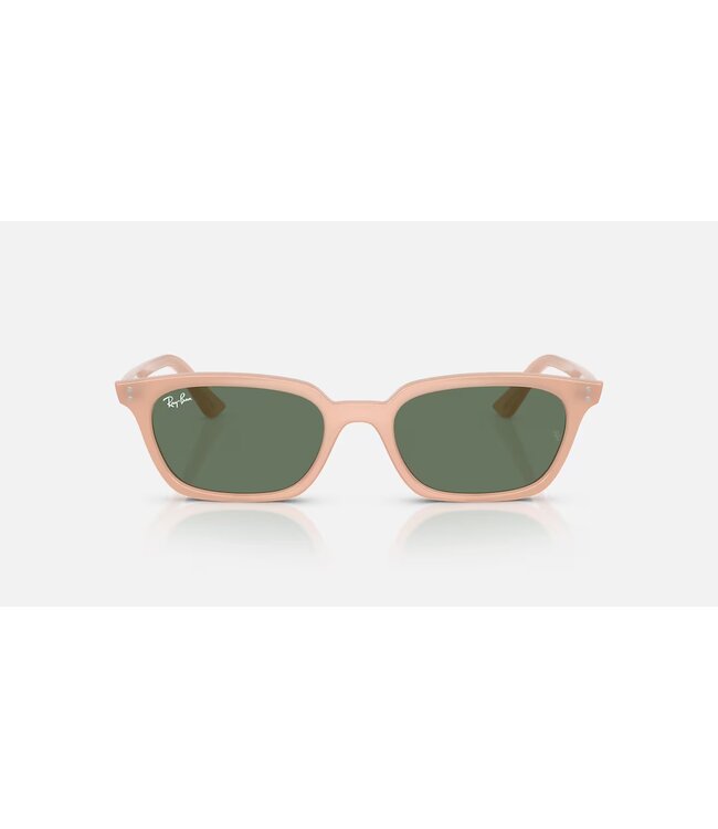 Rayban Zaya Cloudy Natural Pink w/Dark Green