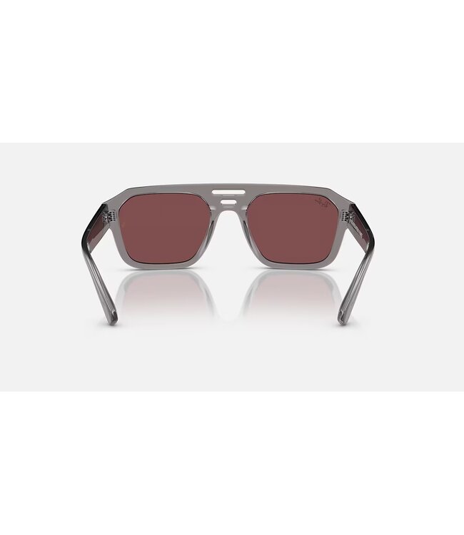 Rayban Corrigan Transparent Grey w/Dark Violet Mirror