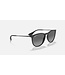Rayban Erika Rubber Black w/Light Grey Gradient Grey