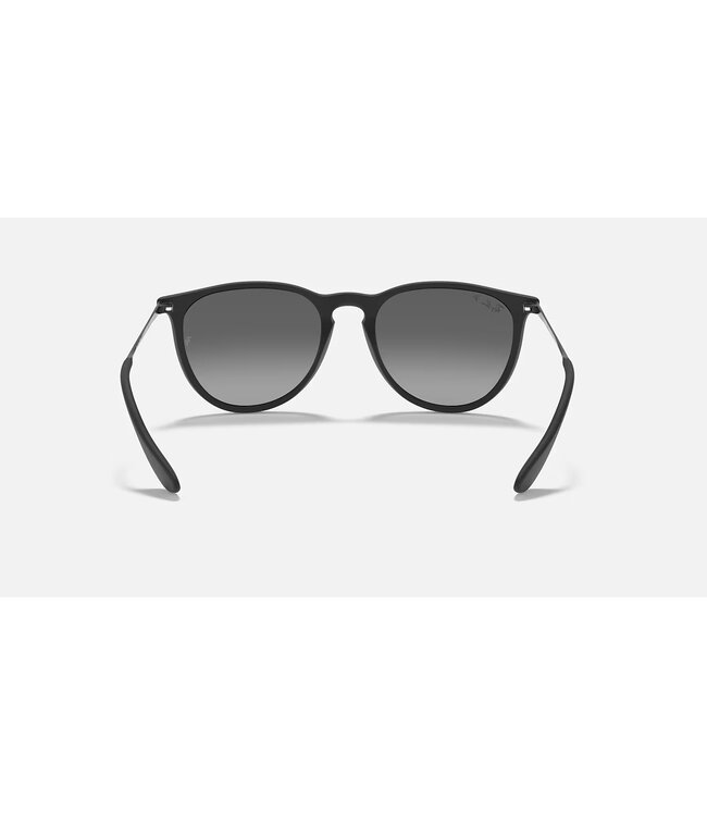 Rayban Erika Rubber Black w/Light Grey Gradient Grey