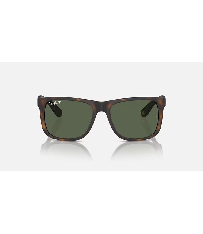 Rayban Justin Rubber Havana w/Dark Green Polar
