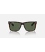 Rayban Justin Rubber Havana w/Dark Green Polar