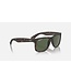 Rayban Justin Rubber Havana w/Dark Green Polar