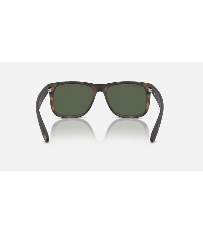 Rayban Justin Rubber Havana w/Dark Green Polar