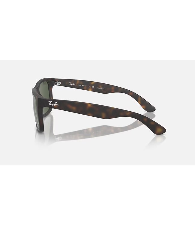 Rayban Justin Rubber Havana w/Dark Green Polar