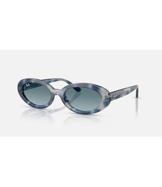Rayban Opal Blue Havana w/Blue Gradient Grey