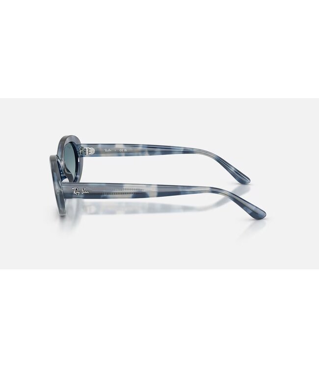 Rayban Opal Blue Havana w/Blue Gradient Grey