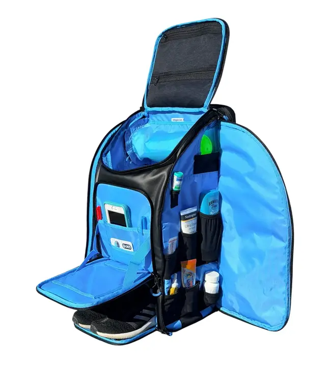oktō Pro Elite Ultimate Paddle Sport Backpack Black & Blue