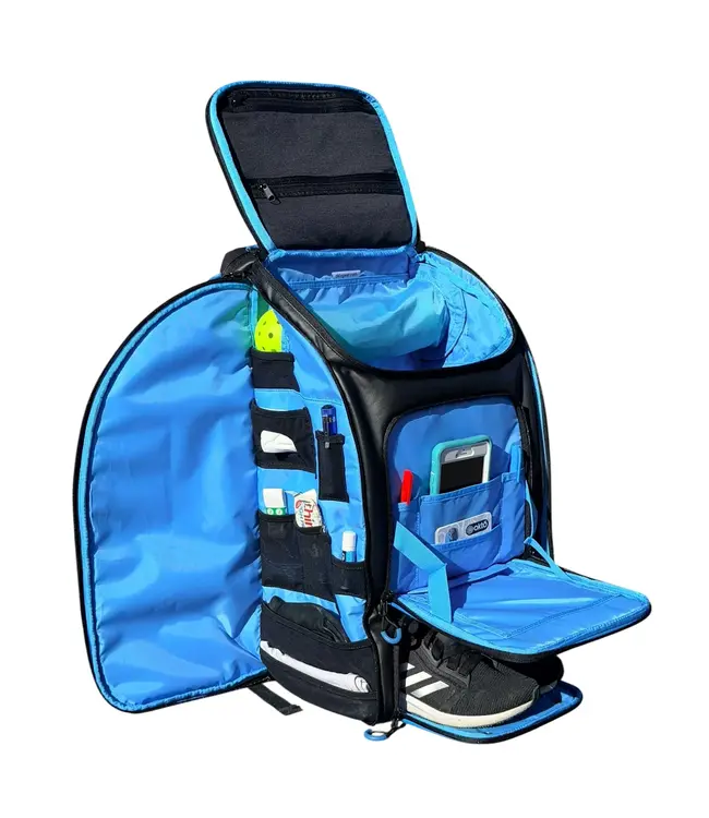oktō Pro Elite Ultimate Paddle Sport Backpack Black & Blue