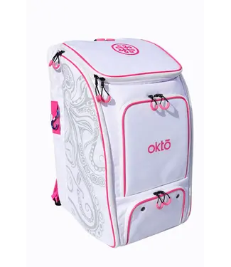 oktō Pro Elite Ultimate Paddle Sport Backpack White & Pink