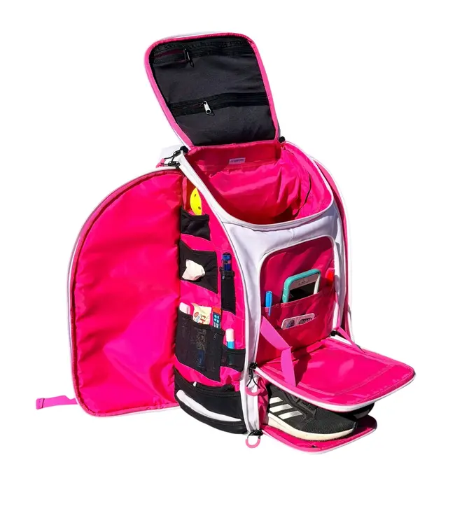 oktō Pro Elite Ultimate Paddle Sport Backpack White & Pink