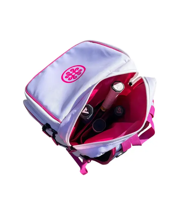 oktō Pro Elite Ultimate Paddle Sport Backpack White & Pink