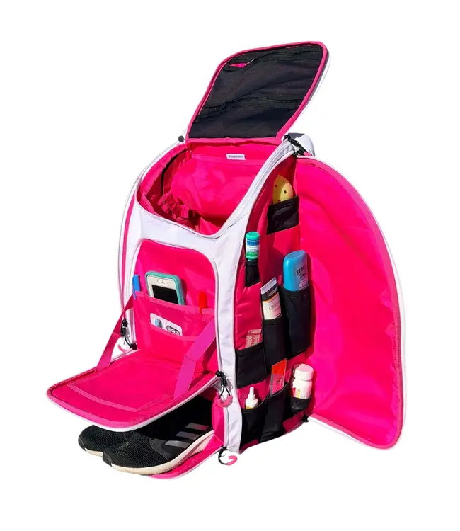 oktō Pro Elite Ultimate Paddle Sport Backpack White & Pink