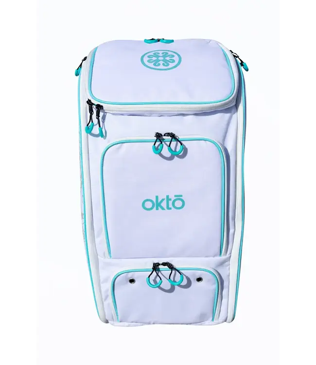 oktō Pro Elite Ultimate Paddle Sport Backpack White & Teal