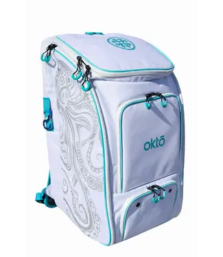 oktō Pro Elite Ultimate Paddle Sport Backpack White & Teal