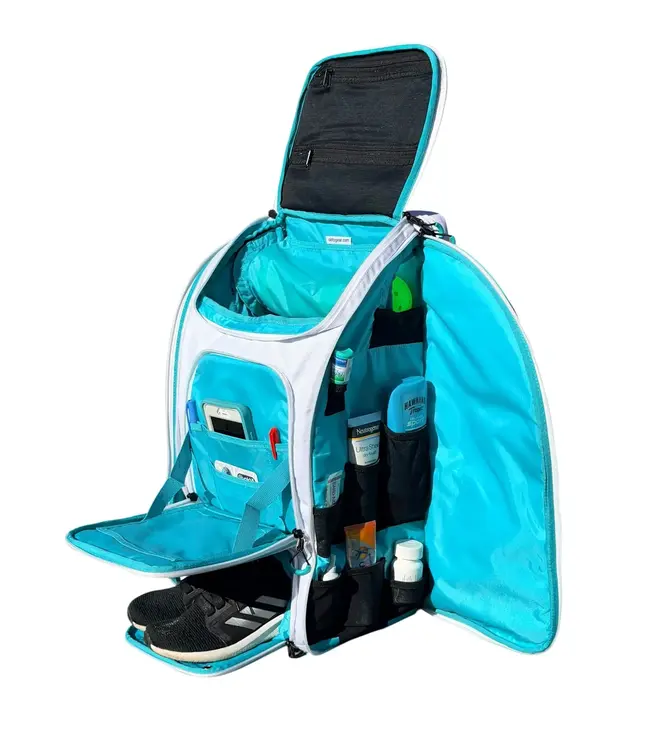 oktō Pro Elite Ultimate Paddle Sport Backpack White & Teal