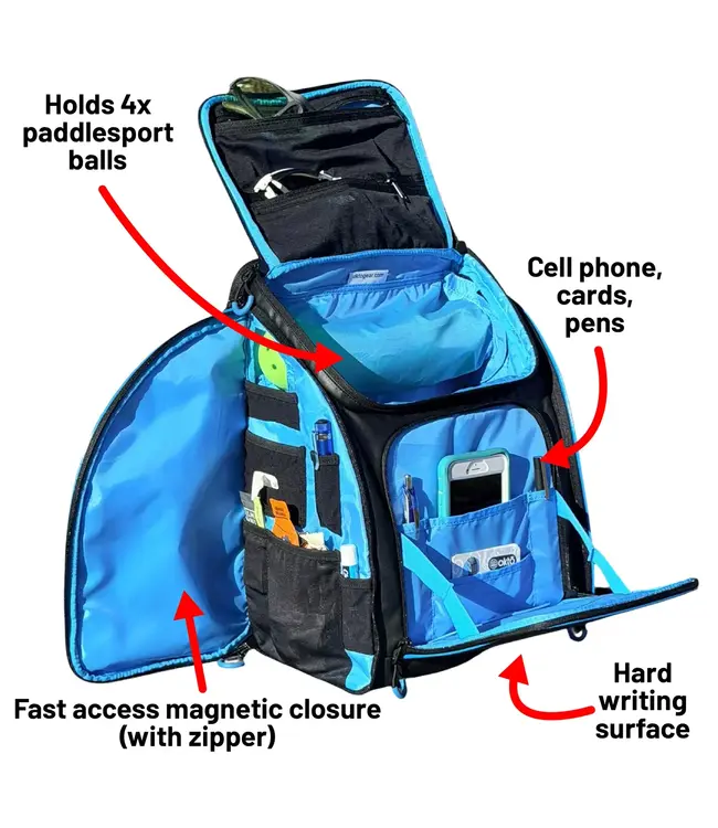 oktō Rec Lite Ultimate Paddle Sport Backpack Black & Blue