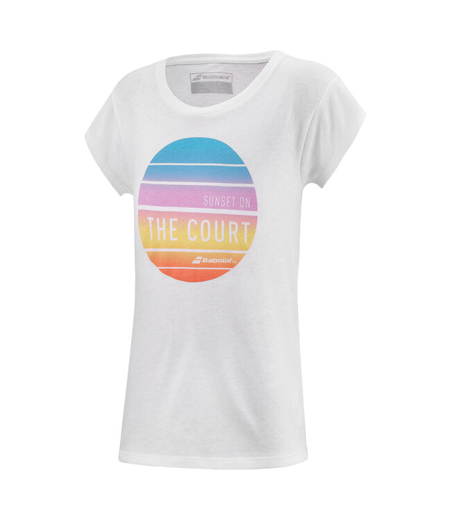 Babolat Exercise Message Tee Girl's White